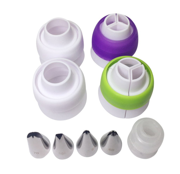 JJMG Coupler Russian Nozzle Piping Leaf Tip (5 Pieces)