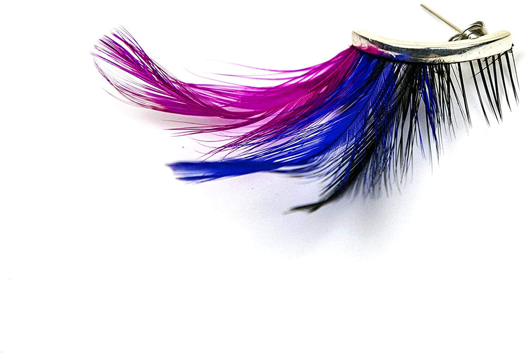 JJMG Women Teens Fashion Feather Dangle Earrings Long Drop Bohemian Ethnic Fashion Accessories