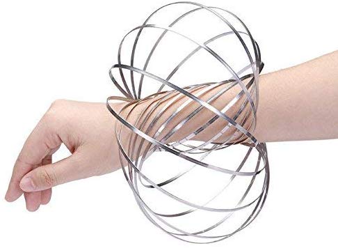 Magical Stainless Kinetic Flow Decompression Rings