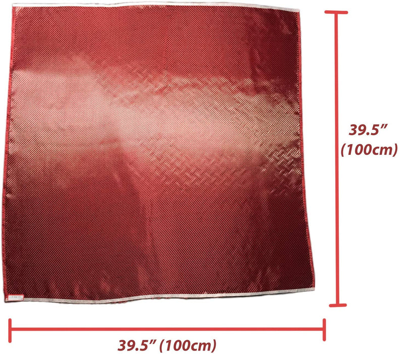 Carbon Fiber Fabrics Cloth Wrap 3k 200g/m2 Twill Weave (Red)