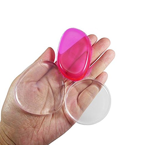 JJMG Clear Silicone Makeup Applicator Sponge (3 Shapes)