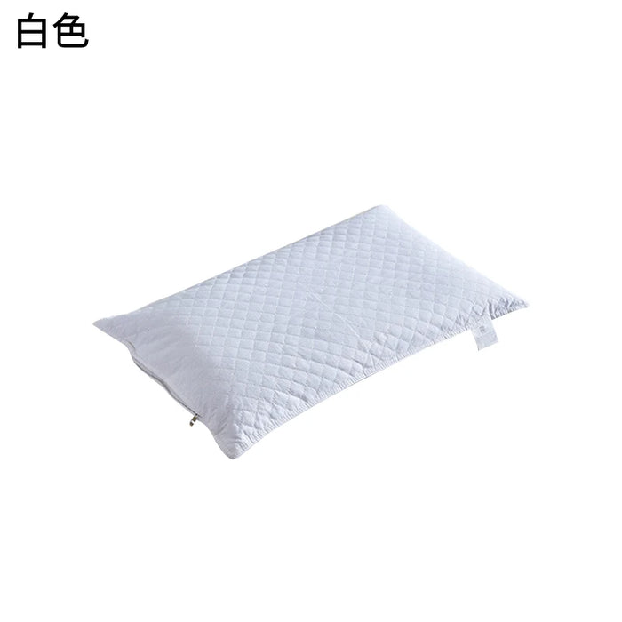 JJMG Buckwheat Pillow Neck Protection Pillows Plaid Shaped Buckwheat Husk Filling Cushion for Nap Sleeping