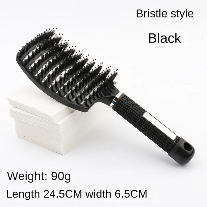 Hair Brush Scalp Massage Comb Hairbrush Bristle Nylon Women Wet Curly Detangle hair brush for Salon Hairdressing Styling Tools