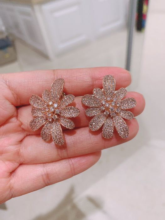 High quality earrings with sterling silver backs
