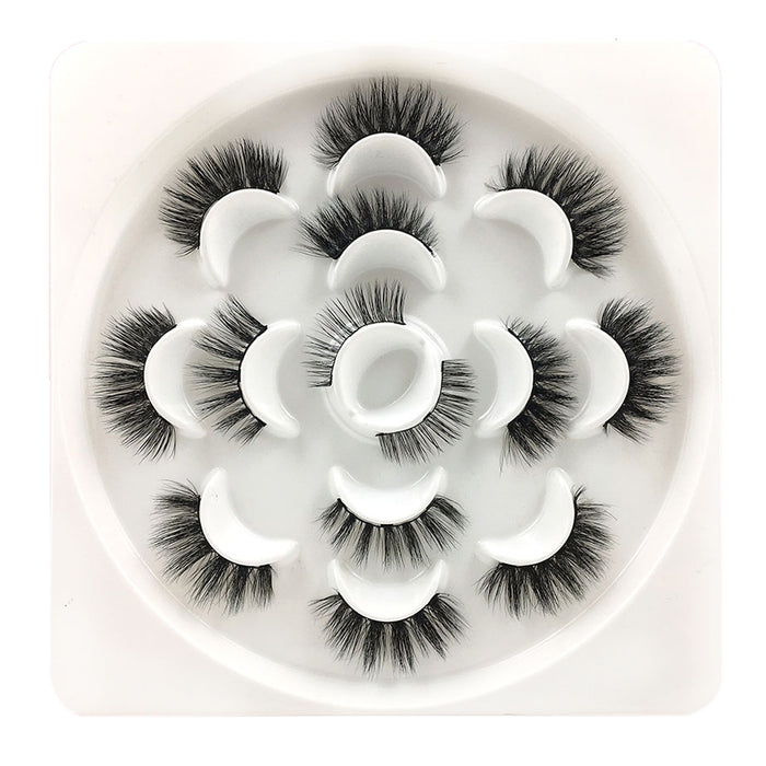 JJMG 7 Pair Easy-To-Wear Mess-Free Light Weight Magnetic Dramatic False Eyelashes Set