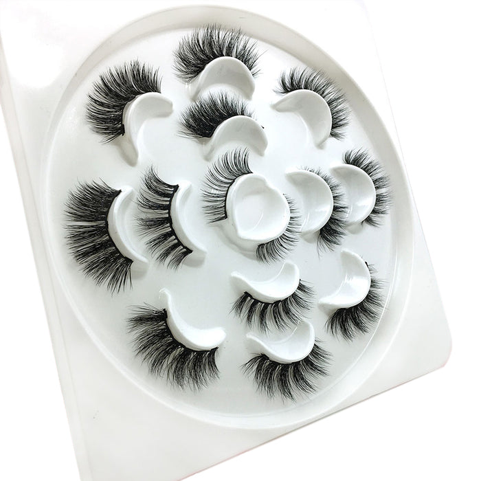 JJMG 7 Pair Easy-To-Wear Mess-Free Light Weight Magnetic Dramatic False Eyelashes Set