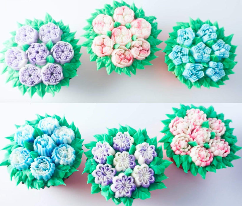 JJMG New Russian Large Piping Tips Set Icing Nozzles Fondant Cakes, Cupcakes, Cakes and Pastries Decorating Set (12 pieces)