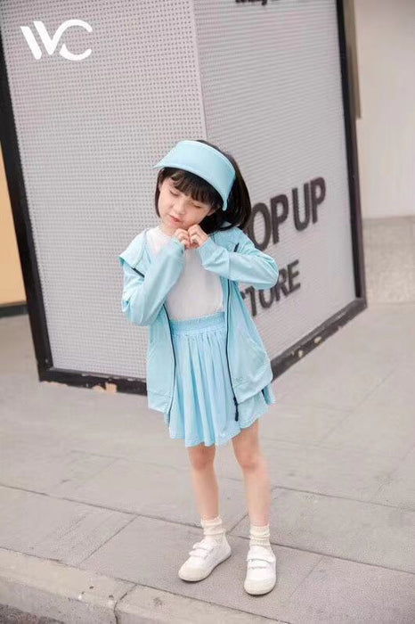 JJMG NEW UV Sun Protective Jacket and Hoodies for Kids Sunscreen Sunblock Packable Children Clothing