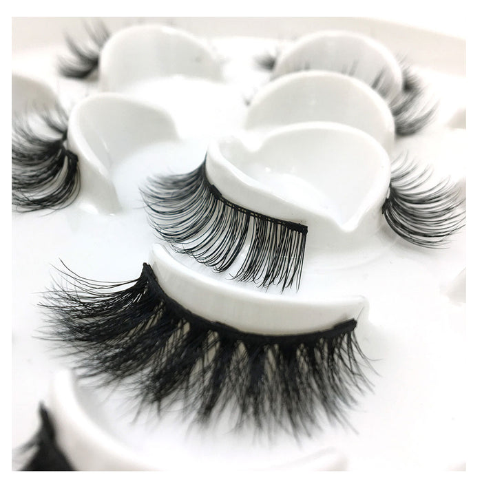 JJMG 7 Pair Easy-To-Wear Mess-Free Light Weight Magnetic Dramatic False Eyelashes Set