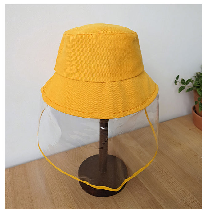 JJMG Kids Clear Full-Face Protective Bucket Hat Shield Washable Breathable