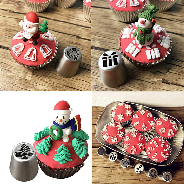 JJMG NEW Russian Icing Piping Tips Christmas Design For Cakes Cupcakes Cookies - Decoration Pastry Baking Tools