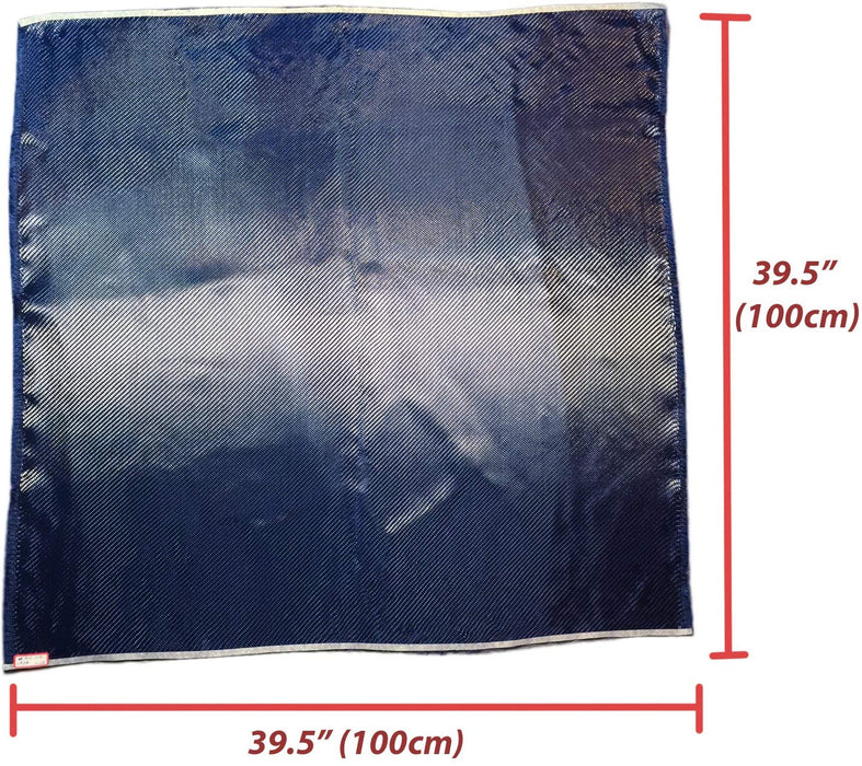 Carbon Fiber Fabrics Cloth Wrap 3k 200g/m2 Twill Weave (Blue)