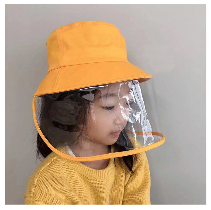 JJMG Kids Clear Full-Face Protective Bucket Hat Shield Washable Breathable
