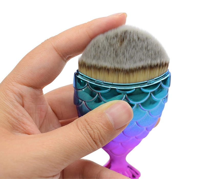 Fishtail Mermaid Bottom Blush Powder Brush (Set of 2)