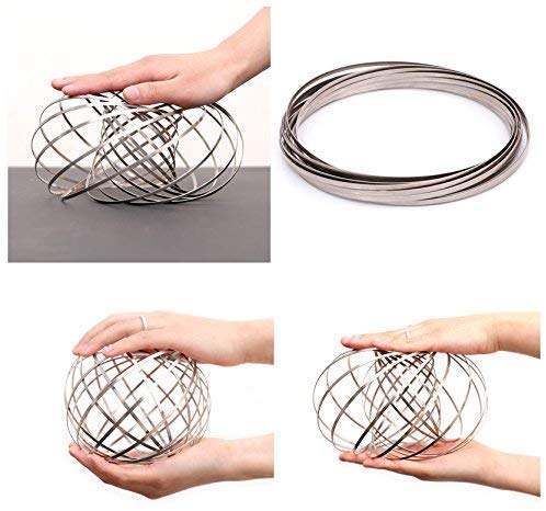 Magical Stainless Kinetic Flow Decompression Rings