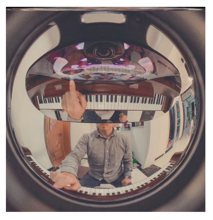 Piano Fish Eye Lens for Zoom Lessons Online Class Selfie Wide-Angle Overhead Camera Lens iPhone Android Universal FishEye Lens Home Teaching Tool