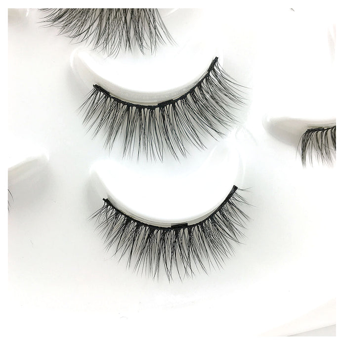 JJMG 7 Pair Easy-To-Wear Mess-Free Light Weight Magnetic Natural False Eyelashes Set
