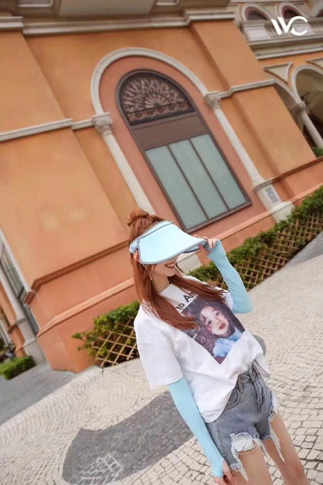 JJMG NEW VVC Women Summer Hat Large Brim Sun Visor UV Protection Beach Hat, Hiking, Playing Golf Outside Sports Activities