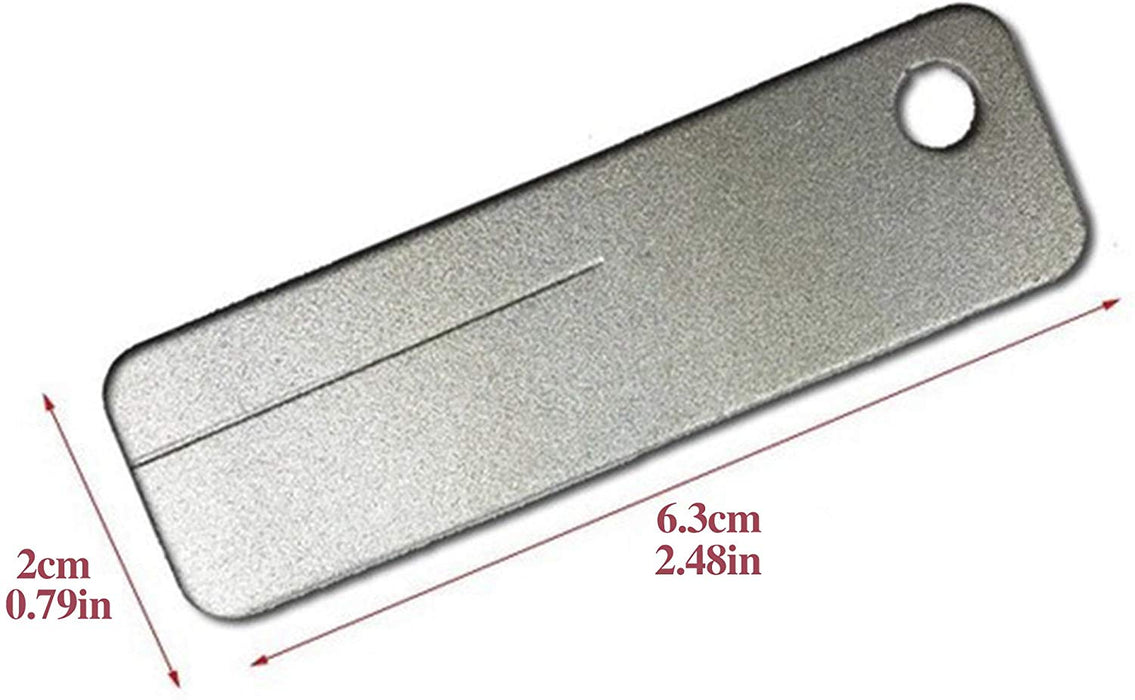 JJMG NewExtra Fine Diamond Coated Pocket Hook Knife Sharpener For Hunting, Fishing, Camping Traveling or Any Outdoor Activities (Set of 2)