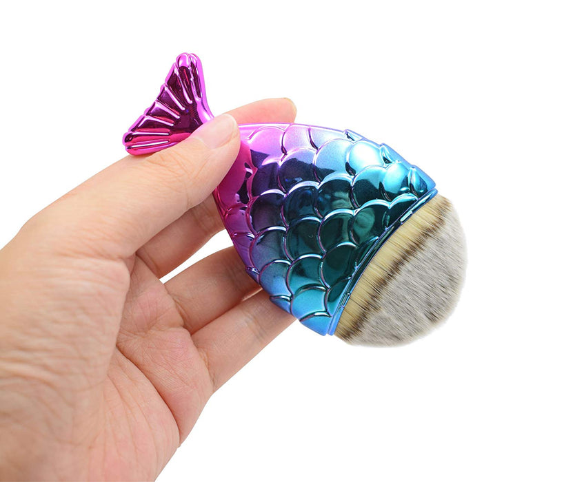 Fishtail Mermaid Bottom Blush Powder Brush (Set of 2)