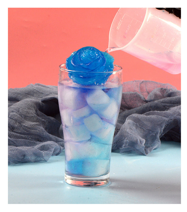 3D Rose Shaped Silicone Ice Mold Set of 3