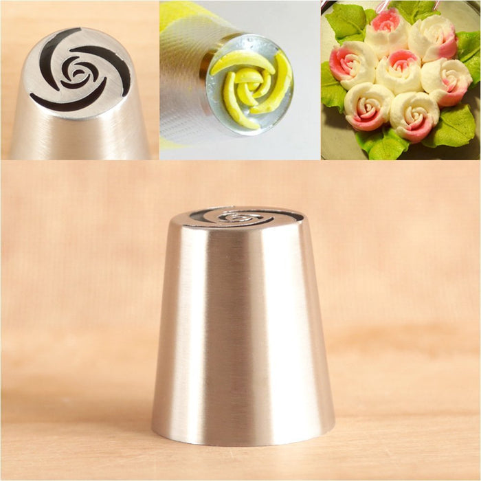 7-Piece Russian Tulip Tips Stainless Steel Icing Piping Nozzles