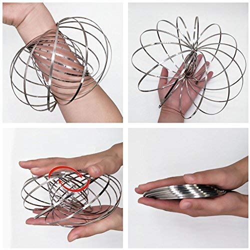 Magical Stainless Kinetic Flow Decompression Rings