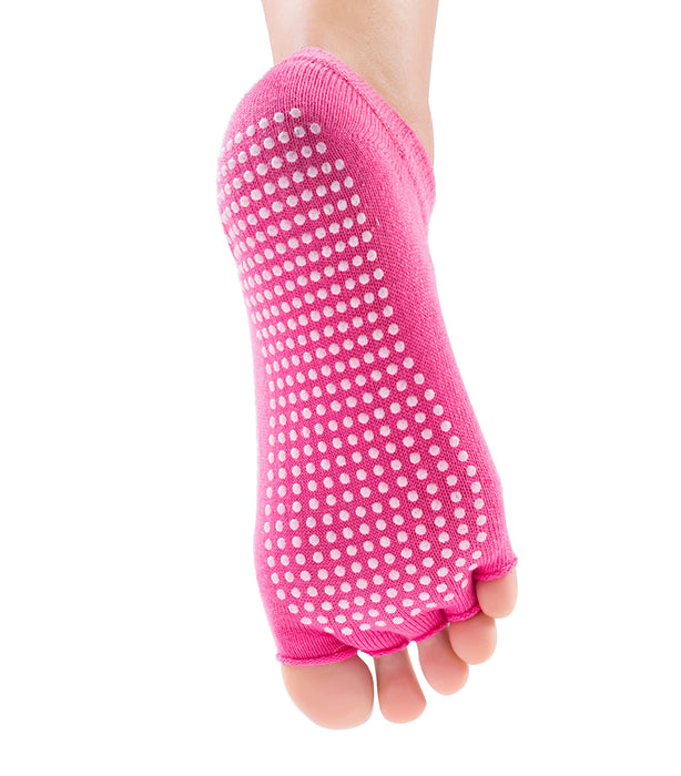 JJMG Non-Skid Resistant Toeless Grip Yoga Socks