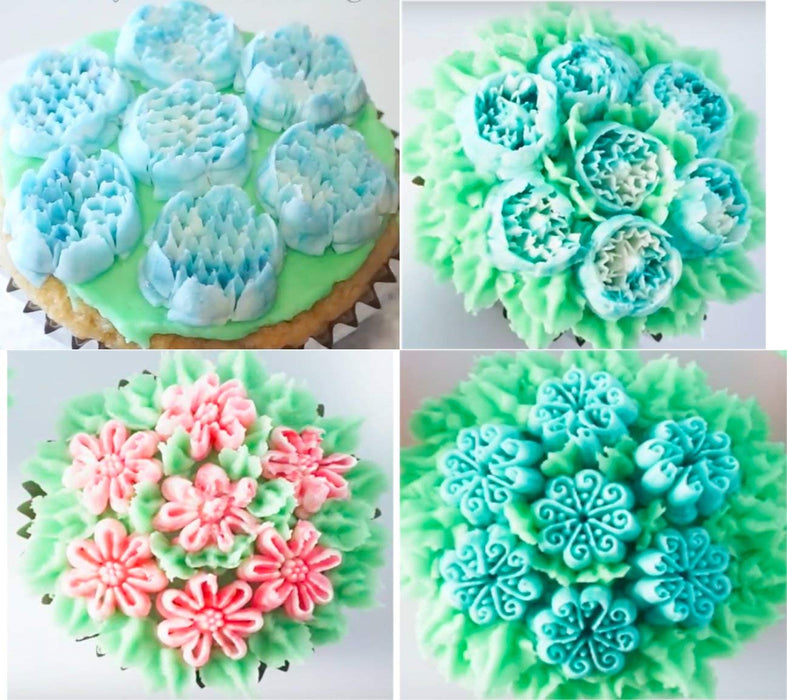 JJMG New Russian Large Piping Tips Set Icing Nozzles Fondant Cakes, Cupcakes, Cakes and Pastries Decorating Set (12 pieces)