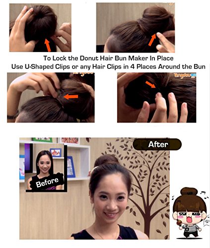 JJMG Hair Bun Maker Donut Ring (5 Pieces)