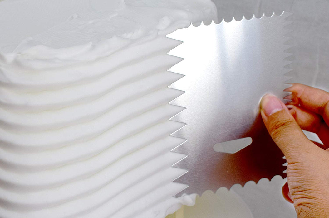 JJMG New 8-Piece Cake Scraper Smoother Set
