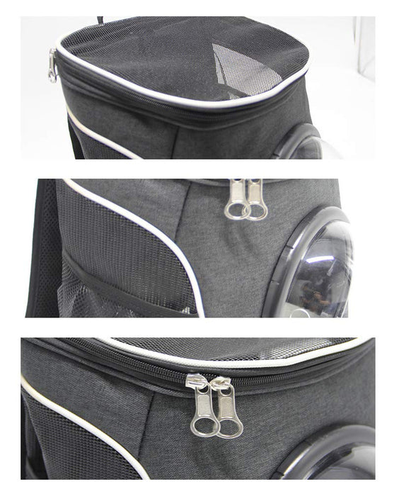 JJMG Capsule Space Bubble Backpack (Mesh Window on Top)
