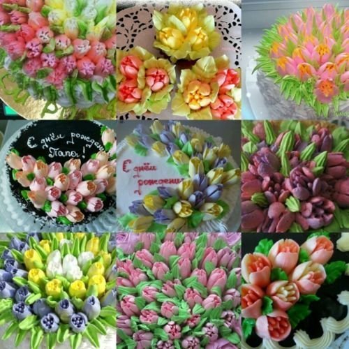7-Piece Russian Tulip Tips Stainless Steel Icing Piping Nozzles