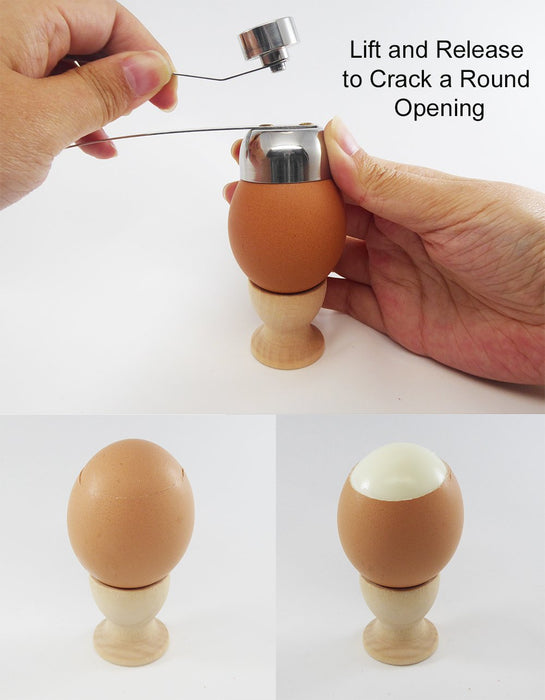 JJMG Stainless Steel Egg Shell Topper Cracker