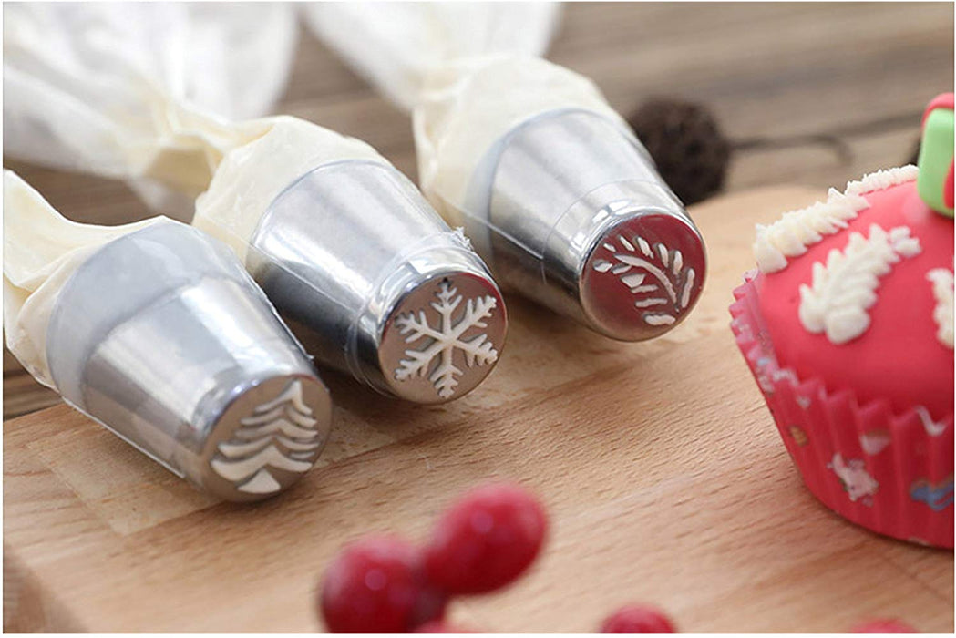 JJMG NEW Russian Icing Piping Tips Christmas Design For Cakes Cupcakes Cookies - Decoration Pastry Baking Tools