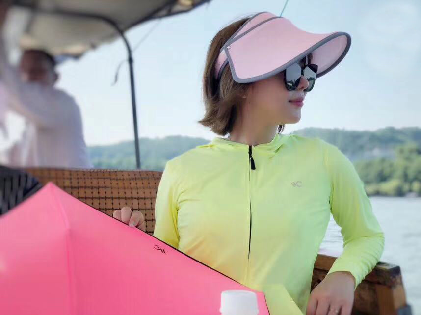 JJMG NEW VVC Women Summer Hat Large Brim Sun Visor UV Protection Beach Hat, Hiking, Playing Golf Outside Sports Activities