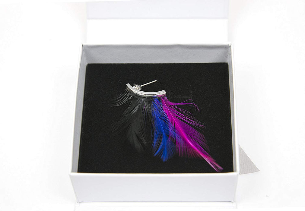 JJMG Women Teens Fashion Feather Dangle Earrings Long Drop Bohemian Ethnic Fashion Accessories