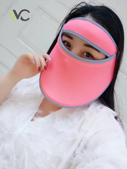 JJMG NEW VVC Women Summer Hat Large Brim Sun Visor UV Protection Beach Hat, Hiking, Playing Golf Outside Sports Activities