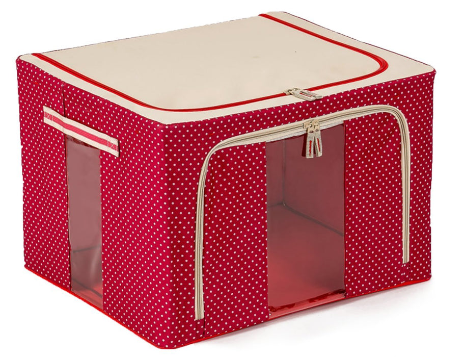 JJMG Polka Dots  Stackable Storage Box Organizer