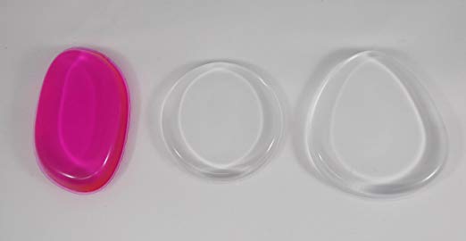 JJMG Clear Silicone Makeup Applicator Sponge (3 Shapes)