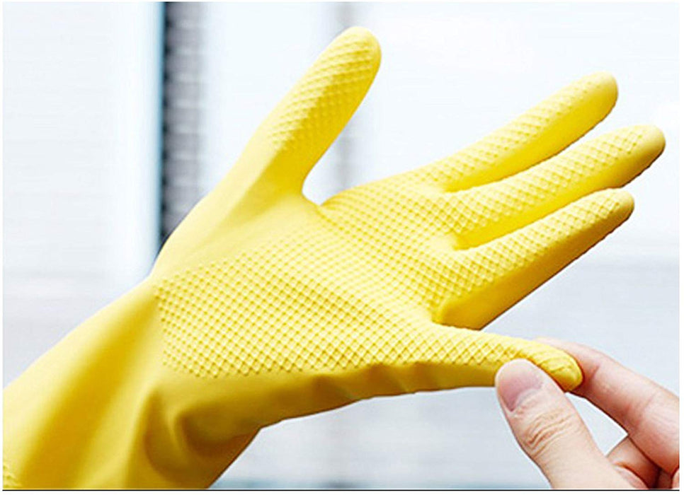 JJMG NEW Durable High Stretchable, Reusable Cleaning Rubber Gloves