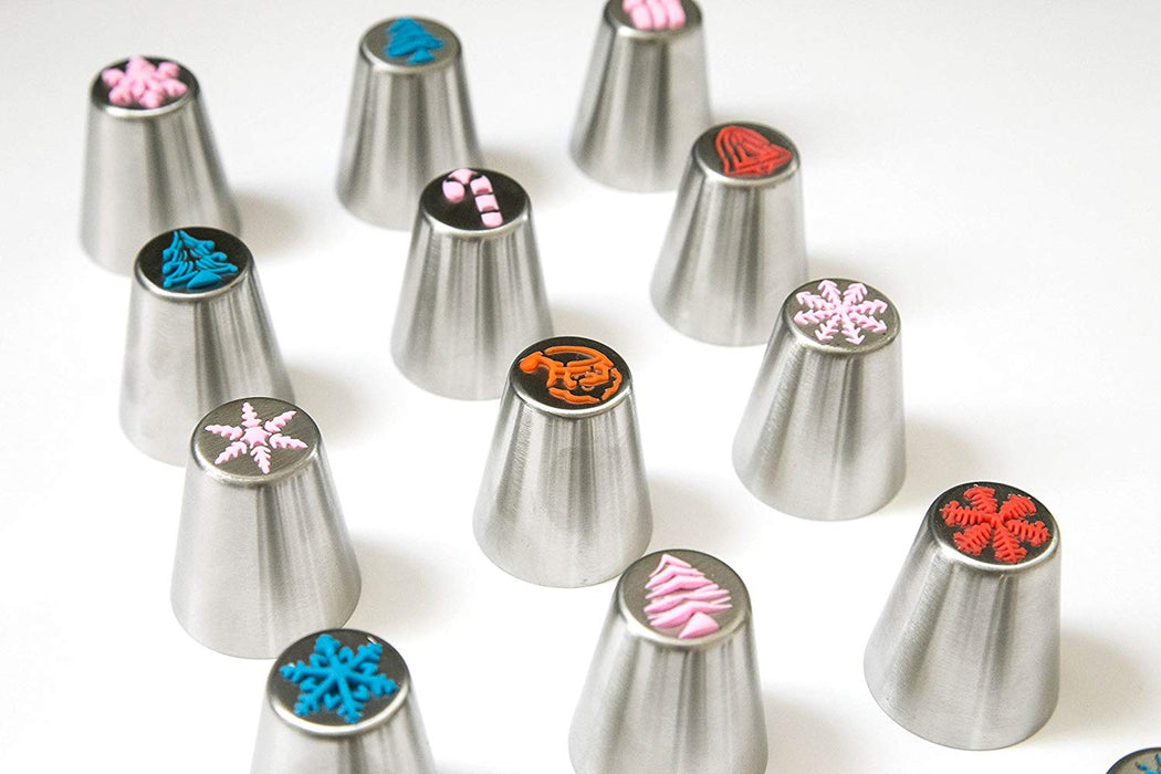 JJMG NEW Russian Icing Piping Tips Christmas Design For Cakes Cupcakes Cookies - Decoration Pastry Baking Tools