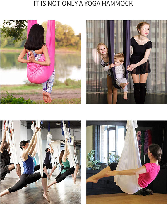 JJMG New Aerial Yoga Hammock for Beginner and Advanced Yogis Men and Women