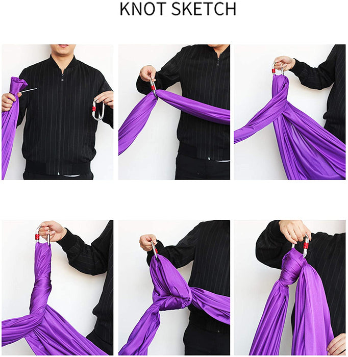 JJMG New Aerial Yoga Hammock for Beginner and Advanced Yogis Men and Women