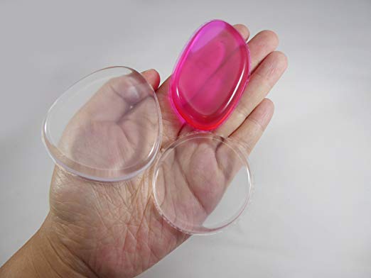 JJMG Clear Silicone Makeup Applicator Sponge (3 Shapes)