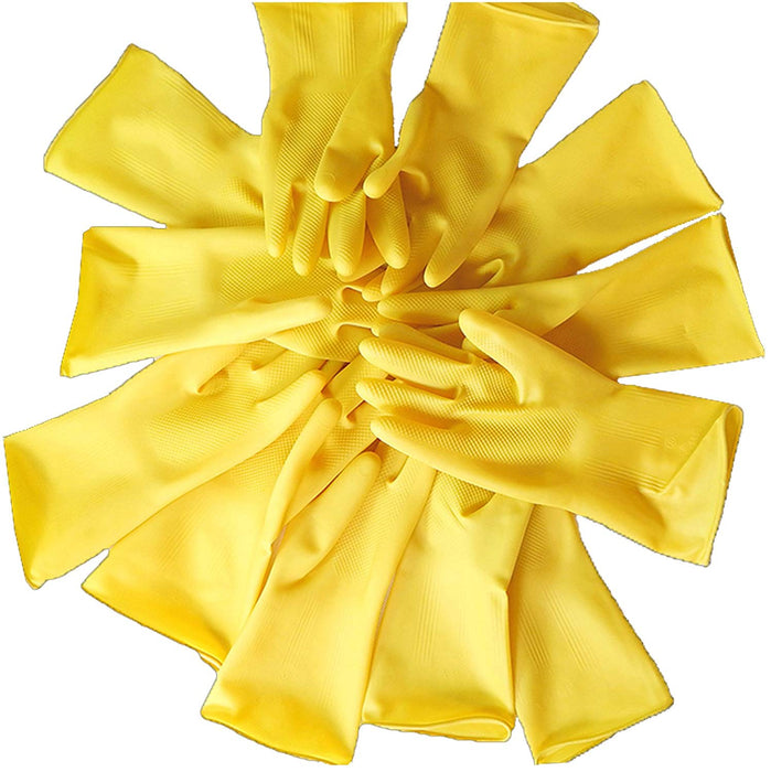 JJMG NEW Durable High Stretchable, Reusable Cleaning Rubber Gloves