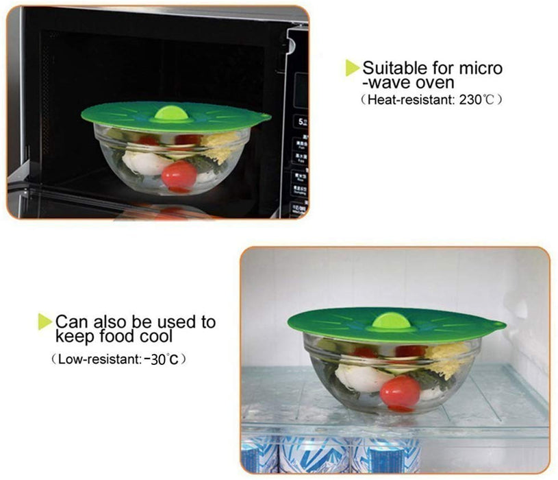 Food Grade Silicone Bowl Lids Food Saver Covers (Set of 5)