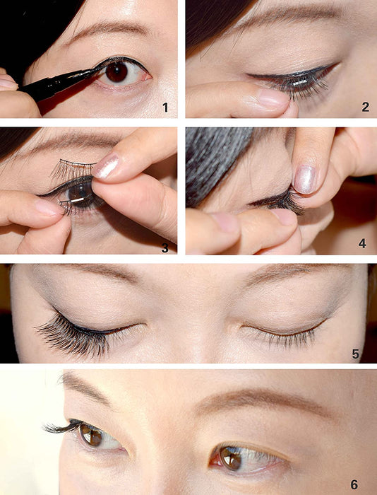 3D Magnetic False Accent Eyelashes (2 Pairs 8 pieces Style 03 & 04)