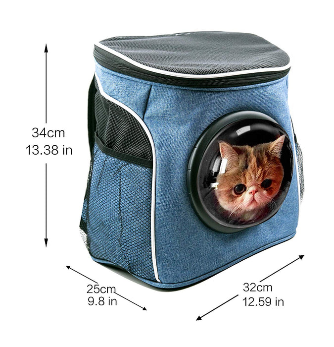 JJMG Capsule Space Bubble Backpack (Mesh Window on Top)