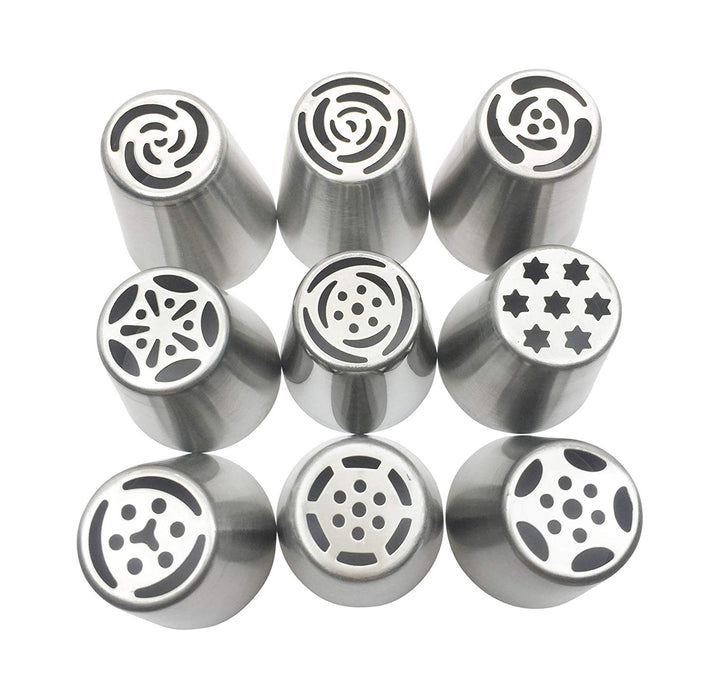 JJMG Russian Tulip Tips Stainless Steel and Silicone Bags Dispenser